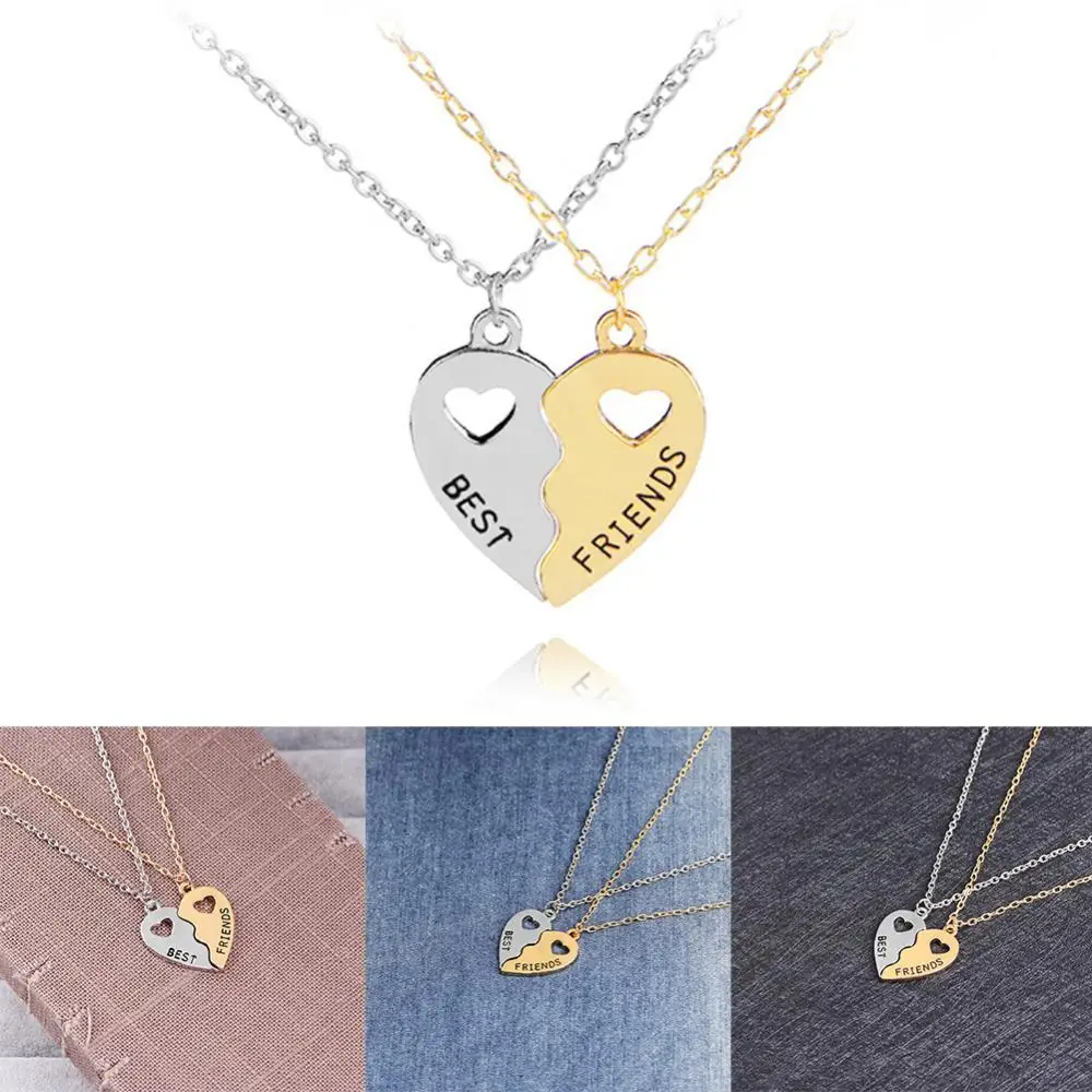 Женское изысканное Простое Ожерелье Дружбы в форме сердца |
