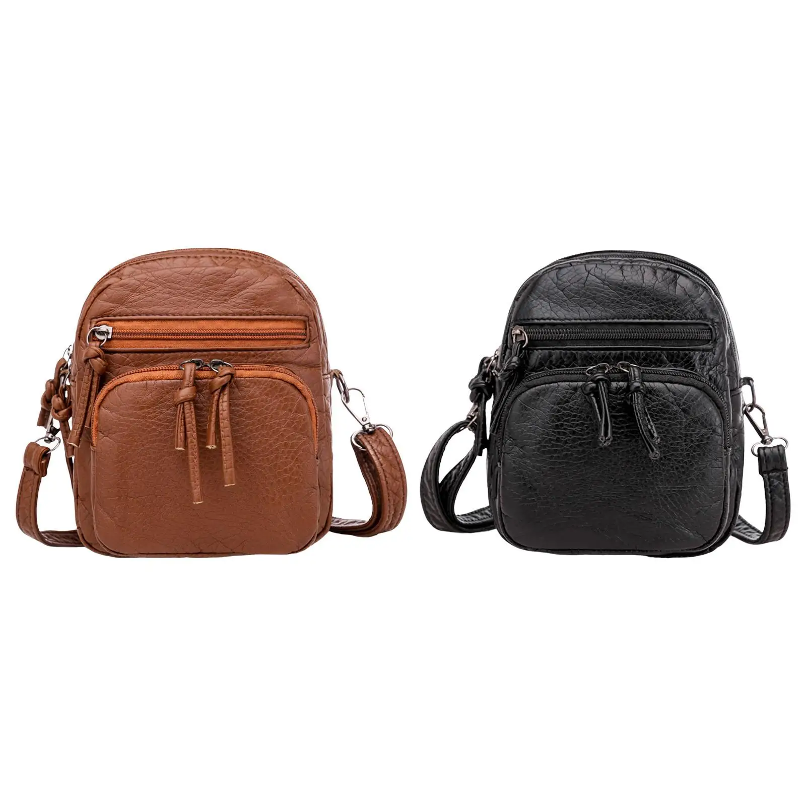 

Stylish Soft PU Shoulder Bag Purse Lovely Satchel Casual Women Girls Ladies Holder Zipper Tote for Traveling Notebooks Money