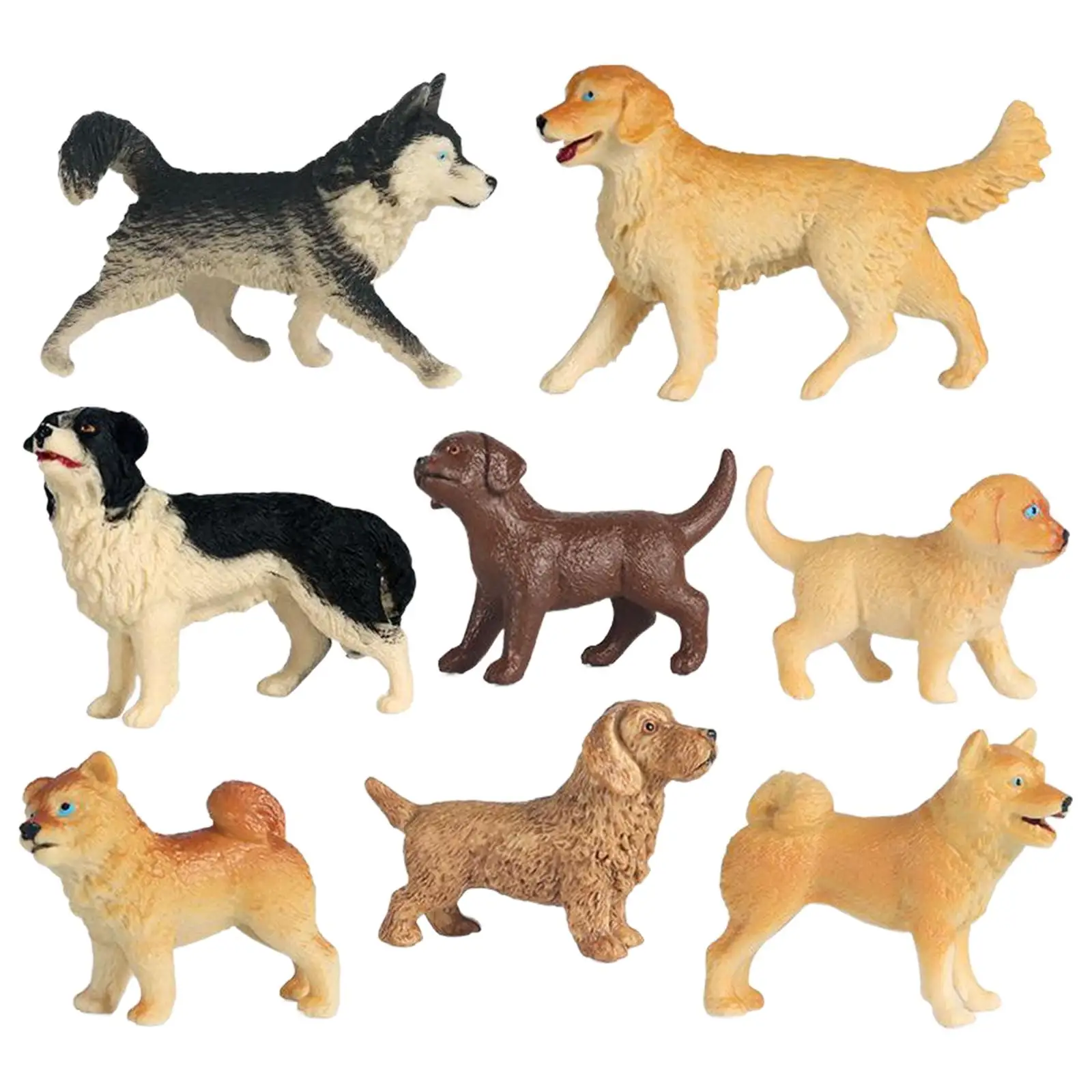 Simulated Dog Model Decor Kids Cognitive Toy Miniature Dollhouse Decor