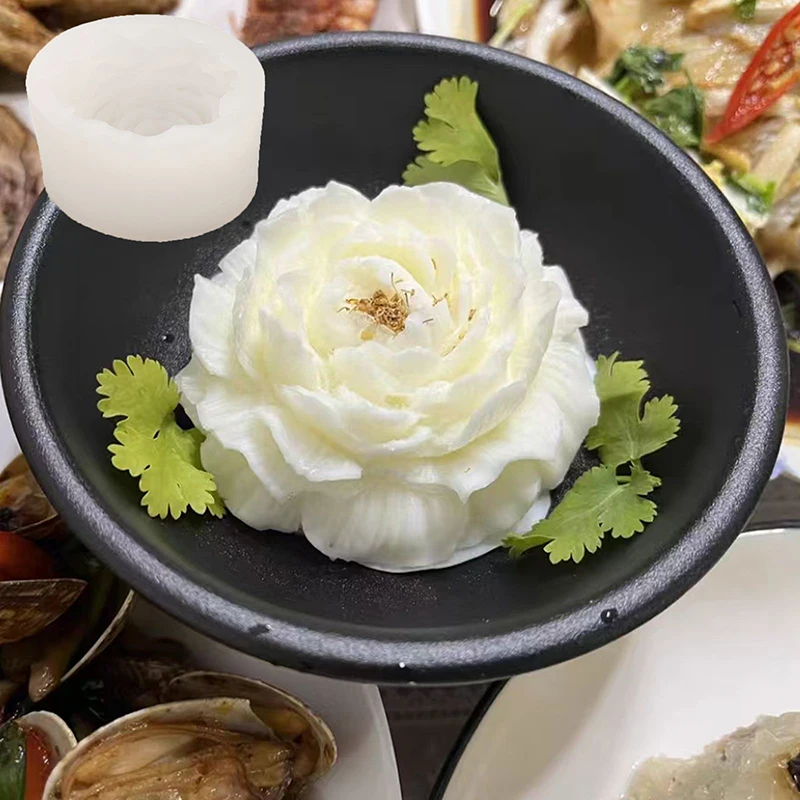 3D Jasmine Rose Flower Silicone Mold DIY Chocolate Cake Decor Pudding Desserts Pastry Baking Tool Soap Fondant Baking Mould