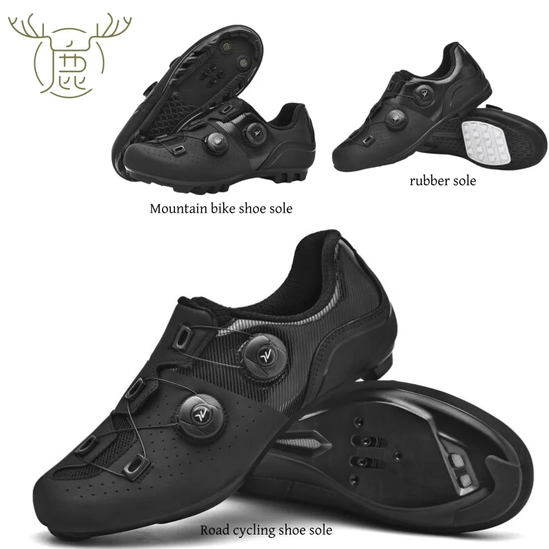 Road Cycling Shoes, Men's Speed Cycling Sports Shoes, Women's Shoes Which Are Bicycle Competition Shoes With Cleats.
