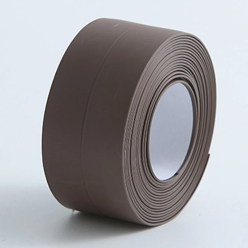 2021 New Bathroom Kitchen Shower Sink Bath Sealing Strip Tape Caulk Strip Self Adhesive Waterproof Wall Sticker Sink Edge Tape