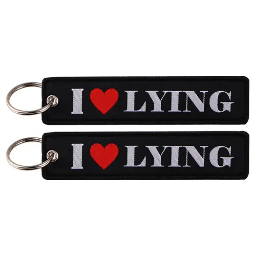 1pcs Computer Pop-up Window Quotes Embroidered Keys Tag Keychains For Motorcycles Backpack Fashion Key Ring Accessories Gifts - Image 40