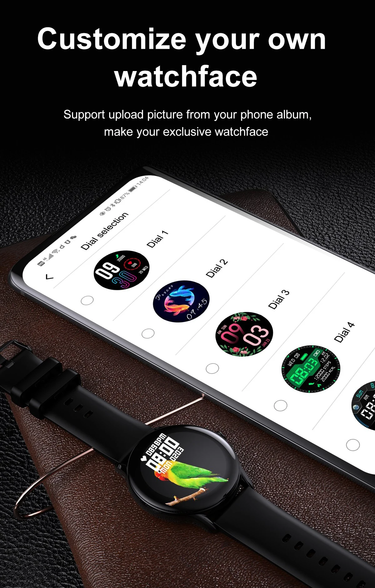 Smart Watch Women 1.32 inch 360*360 HD Screen Smartwatch Men Heart Rate Blood Pressure Monitor Sport Fintess Tracker for Android