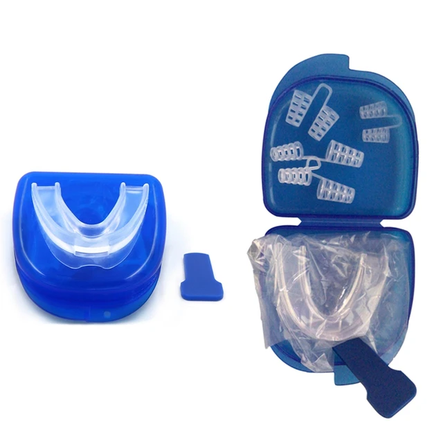 KOHEEL Protector Bucal Moldeable Para Rechinar Dientes, Fácil De Usar Protector Nocturno Para Detiene El Bruxismo 4 Unidades 4 Pequenos