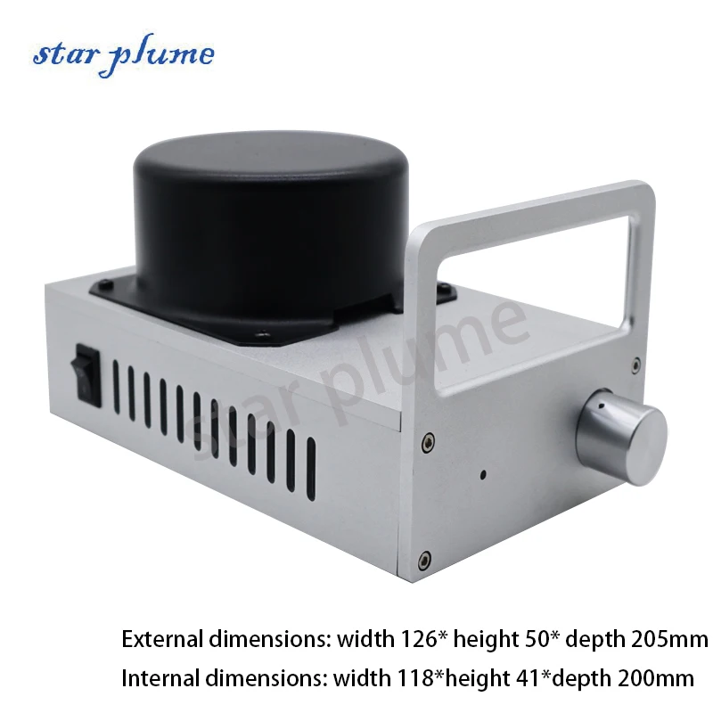 (126*50*205mm) All-aluminum Power Amplifier Case Hi-Fi SK3875 Compact Desktop Case Preamplifier Chassis Shell DIY Box