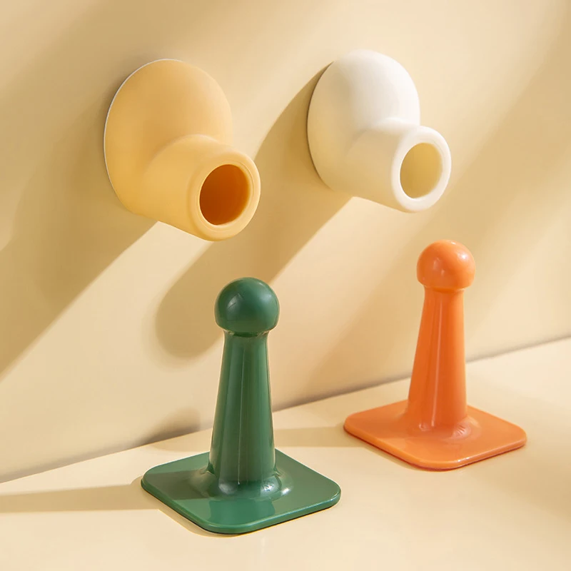 Creative Mute Door Stoppers Wall Protection Safety Shock Absorber Door Handle Shoe Shape Bumpers Security Wall Protectors silicone door stopper door stopper bumpers door stopper silicone rubber bumpers