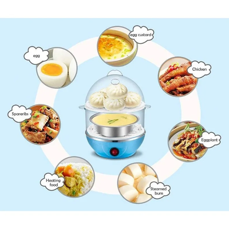 Egg Cooker,14 Egg Capacity Electric Egg Cooker Perfect Hard Boiled Egg Makerfor Hard Boiled Eggs,Steaming Shelf for  Vegetables 4