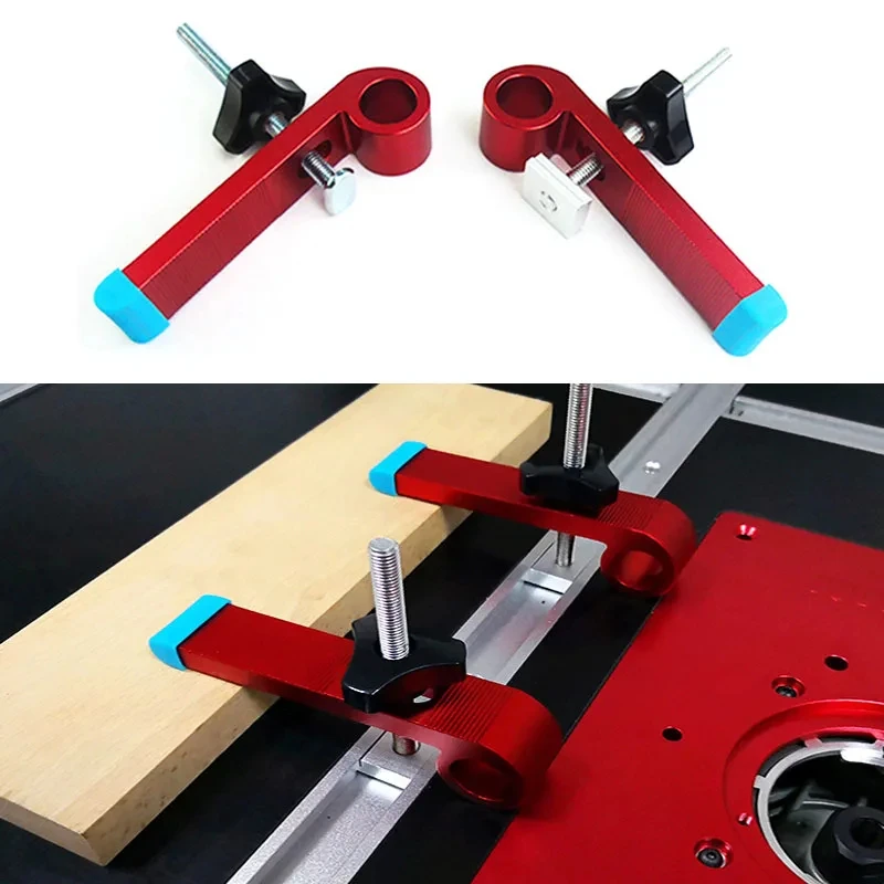 Universal T Track Platen Miter Hold Down Clamps CNC Router Clamp Aluminum Alloy Clamping Block Woodworking Joint Hand Tool