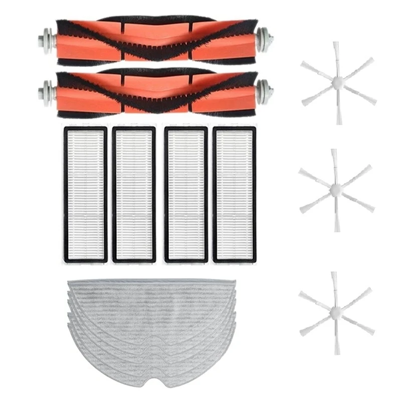 

For Xiaomi Mijia 2C Robotic Vacuum Replacement Parts Main Brush Side Brush Filters Mop Cloth For Home Cleaning