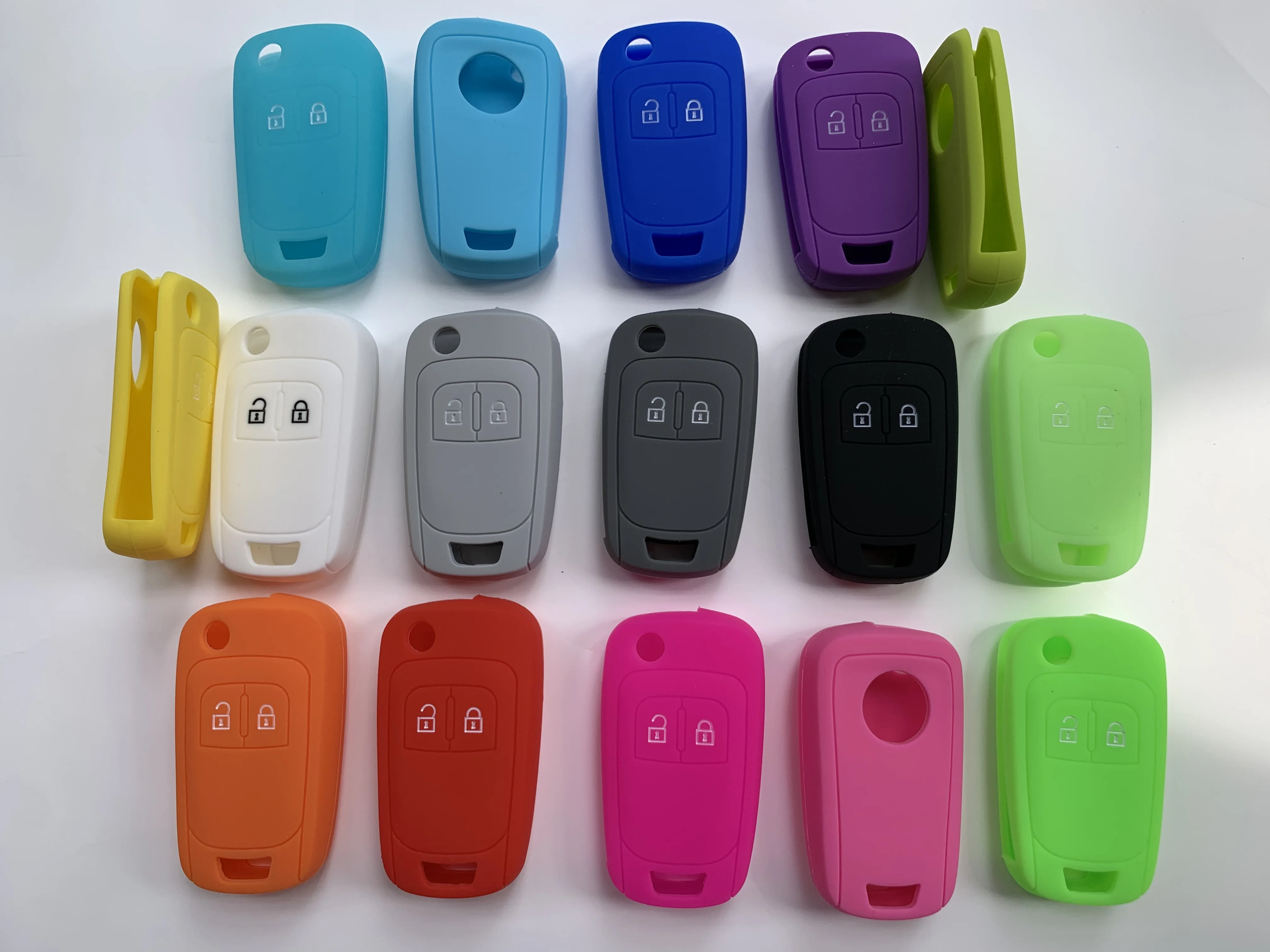 Key Case Cover 2 Button Silicone For Chevrolet Lova Sail Aveo Cruze Opel Vauxhall Insignia Astra Buick Flip Remote