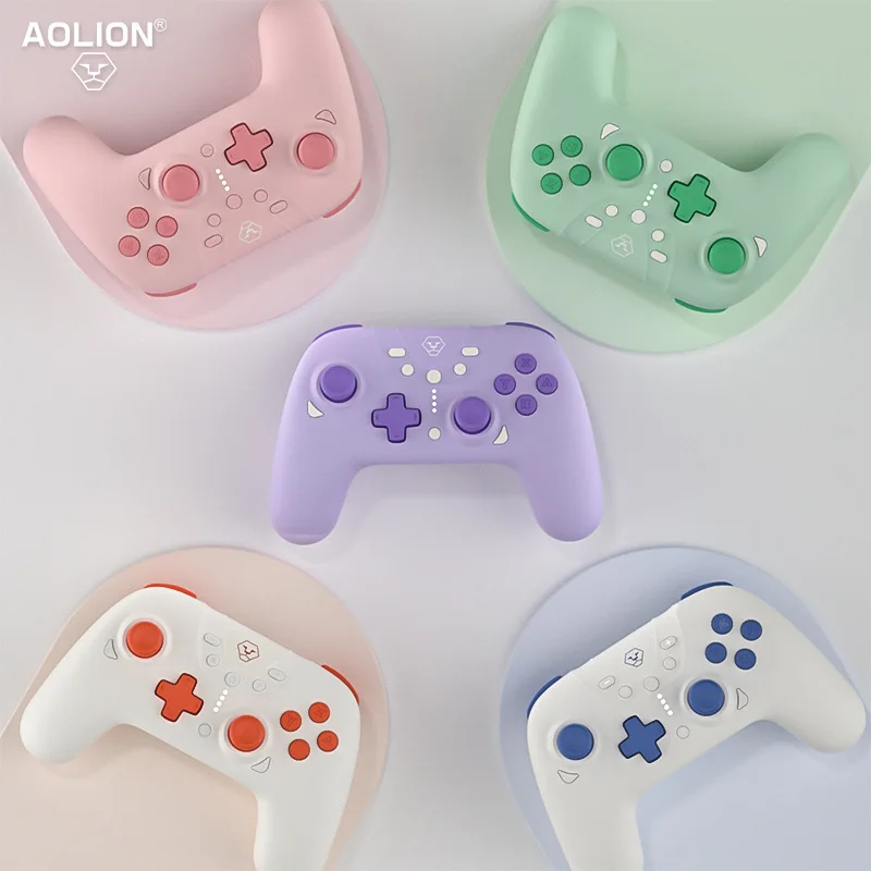 For Switch Pro OLED Controller for Zelda Transparent gamepad Controller Black Myth Bluetooth PC Steam Game Controller