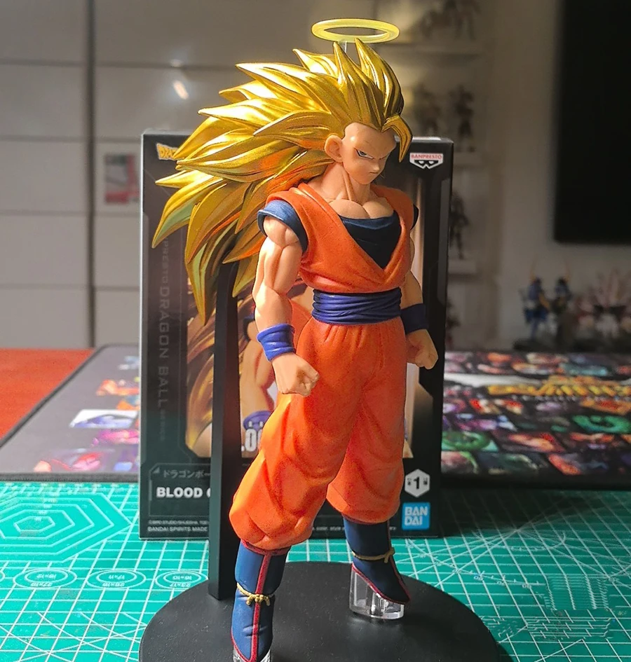 FIGURINE DRAGON BALL z gashapon GOKU SS3 bandai 10cm - sans socle EUR 4