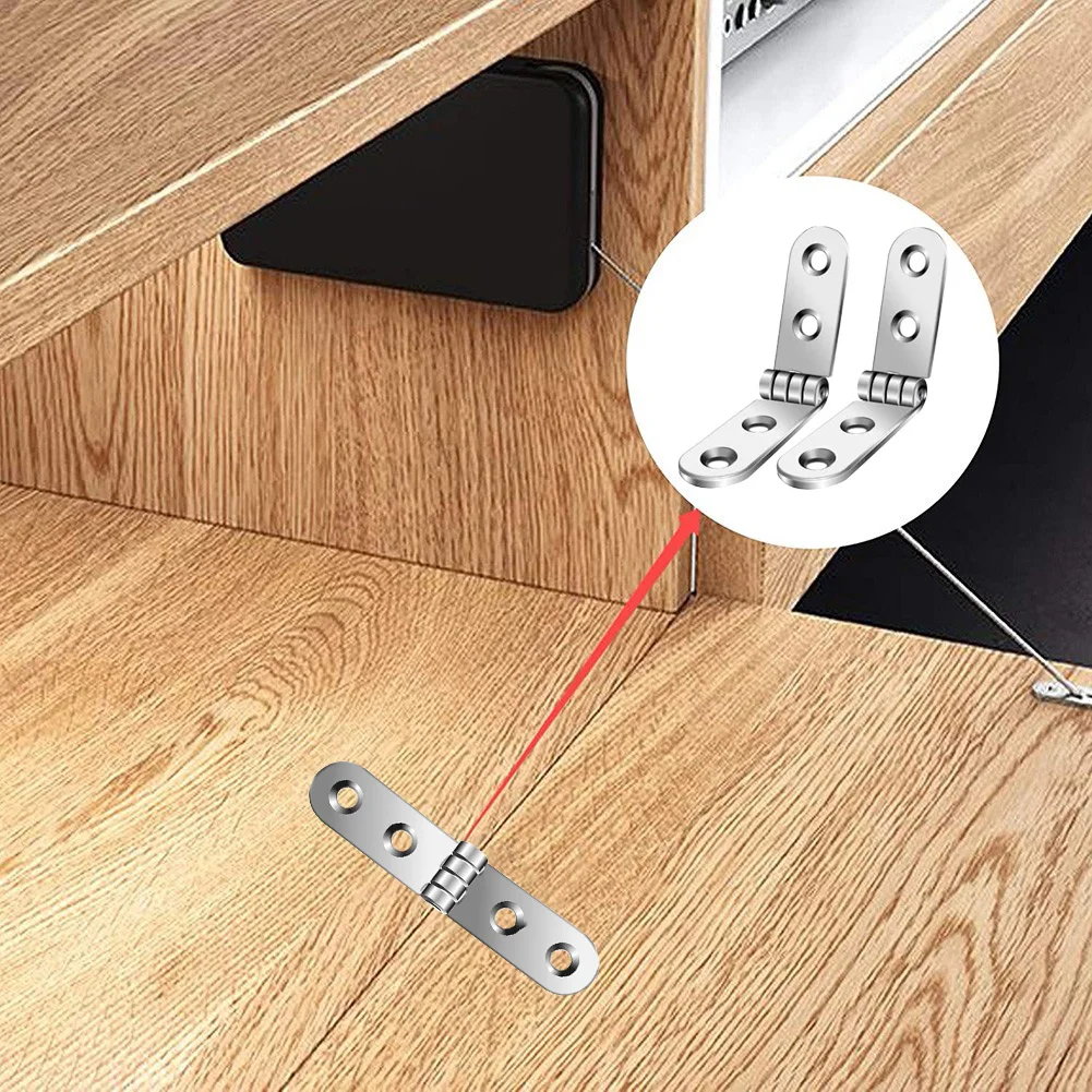 Description Picture 6 of item2pcs 180 Degree Folding Hinges Foldable Table Connecting Hinges Cabinet Door Hinge Heavy Duty Furniture Hardware Accessories