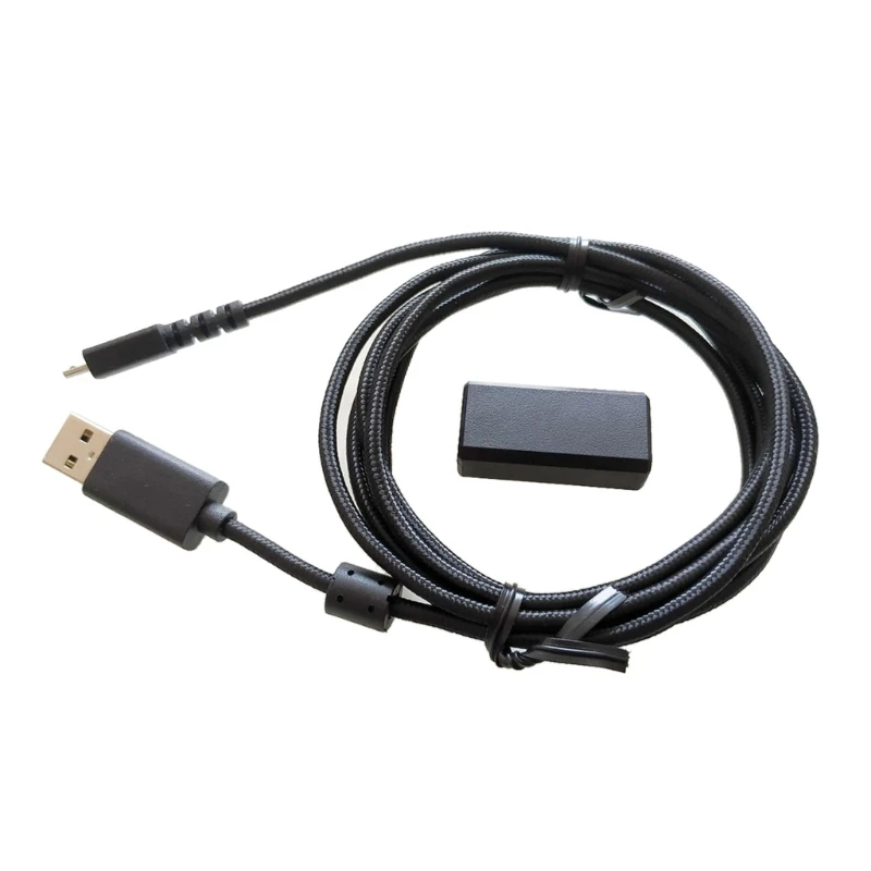 Trwały pleciony kabel ładujący USB z adapterem USB do Micro Mouse do Logitech G502 Lightspeed Wireless Gaming Drop Shipping