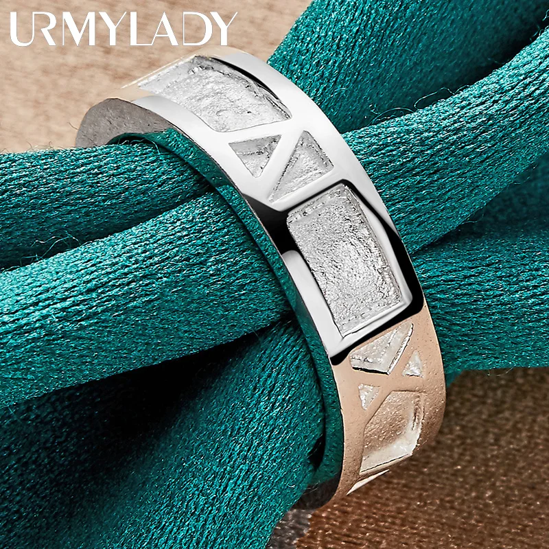 Urpwady 925 فضة الجوف جولة الأرقام الرومانية الدائ...