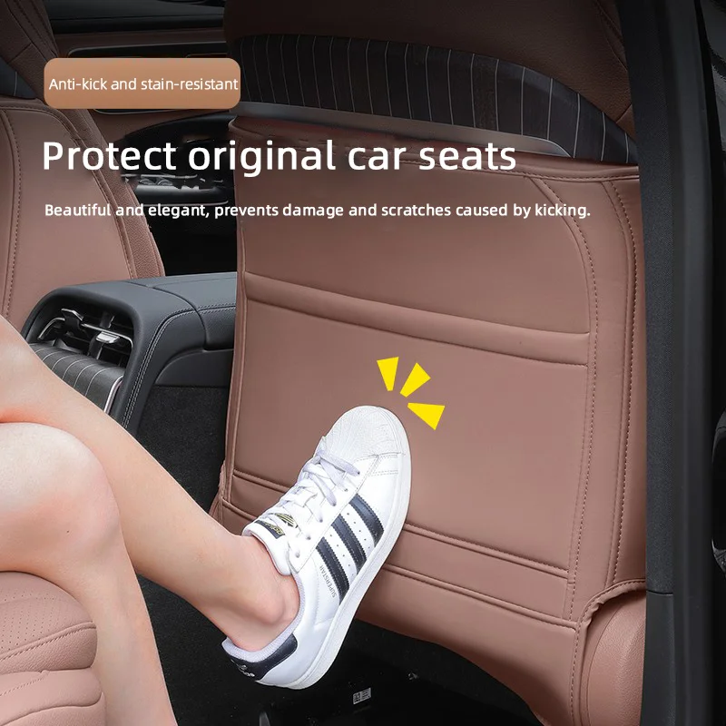 For Mercedes Benz E Class W214 ,Car Back Row Rear Seat Anti Kick Mat Waterproof Stain Scratch Protective Pad Cover Accessory