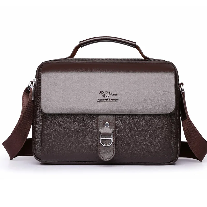 Men's Crossbody Bag Horizontal Style Casual Handbag Fashion Business Large Capacity Bag