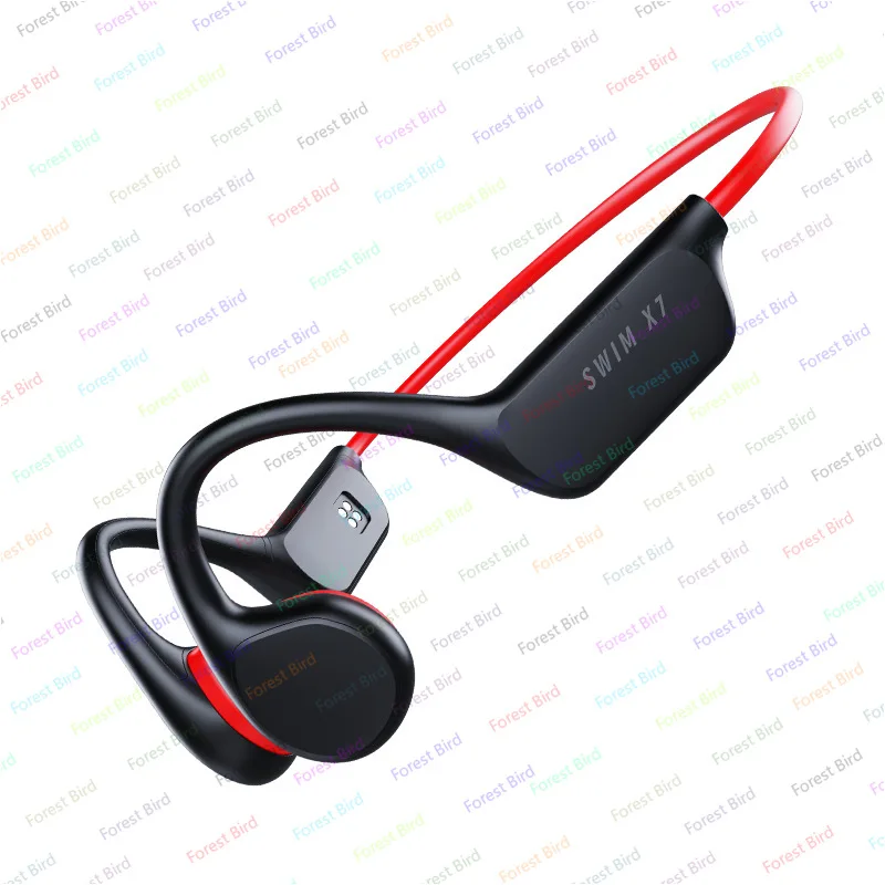 

X7ipx8 Bluetooth 5.3 Wireless Real Bone Conduction Headset with Long Memory Standby Running Sports