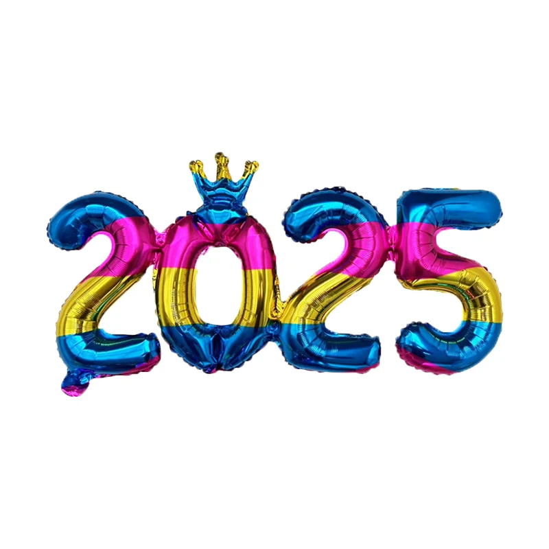 Elegant 2026 Foil Balloon Set for New Year's Eve Party & Festive Decor