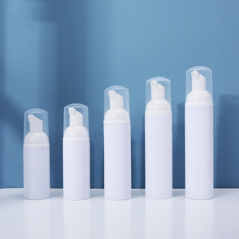 

30/40/50/60/80ml Plastic Press Foam Bottle Cosmetic Facial Cleanser Mousse Pump Bottle Refillable Soap Shampoo Foaming Dispenser