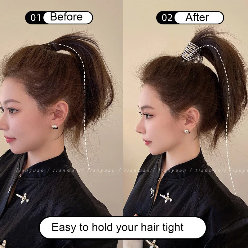 Hair Accessory Hair Clip Hair Headdress High Ponytail Clip for Women Fashion Metal Hair Claw Girls Clamps Girl Fixed Hairpin Claw Clip Hair accessories Headwear