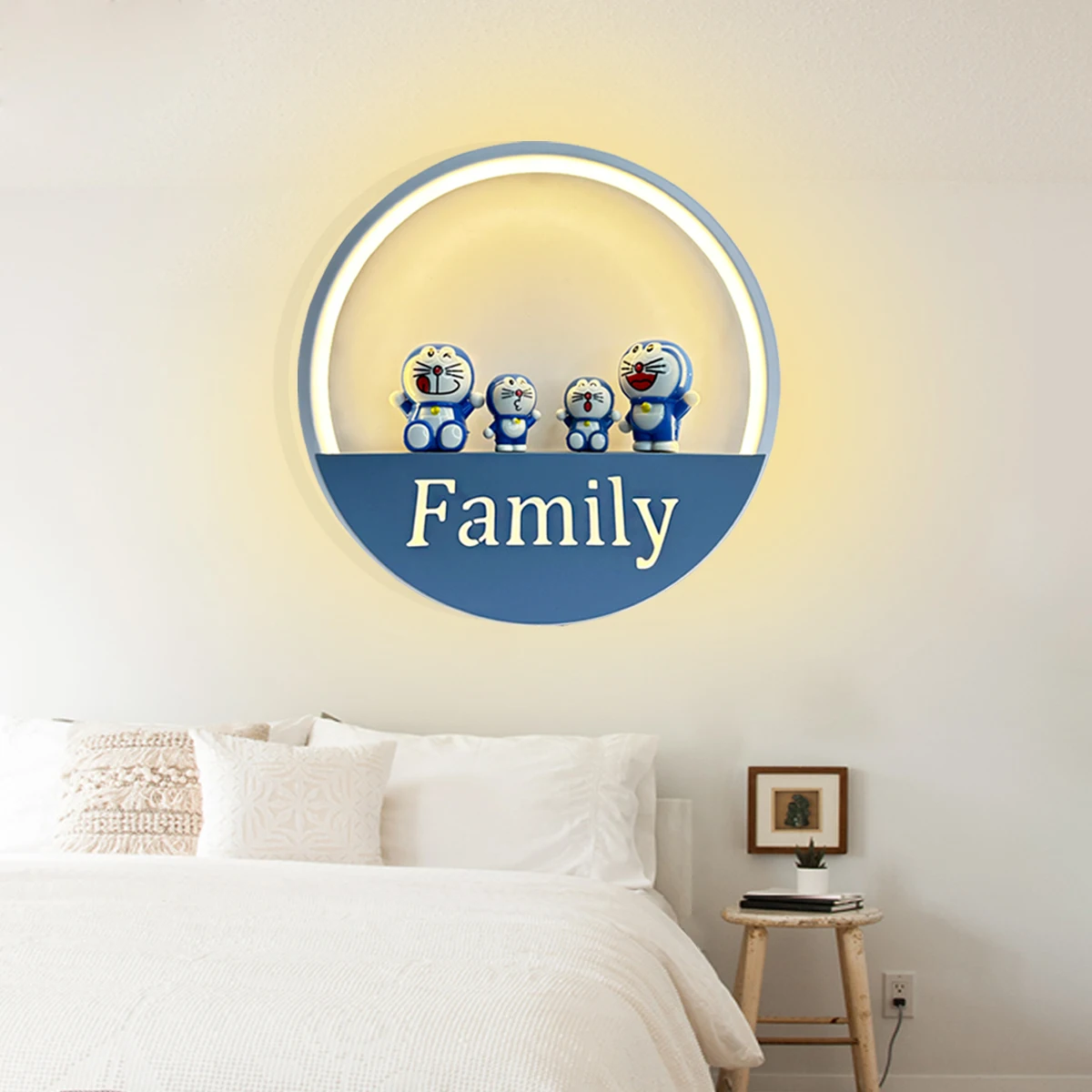 

Мультяшный настенный светильник для детской комнаты, креативные Настенные светильники в скандинавском стиле для мальчика и девочки, теплые Настенные светильники для детской комнаты, настенный светильник для тематической комнаты