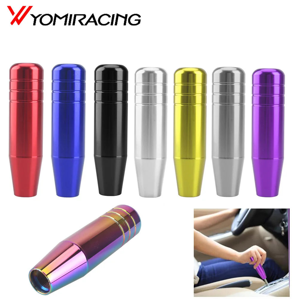

Universal 13cm Length Manual Car Gear Shift Knob Aluminium Alloy Racing Automatic Custom Mugen Shift Knob With 3 Adapters
