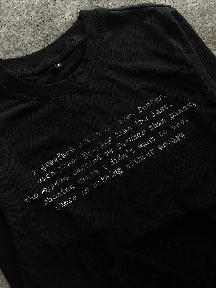 American ins-style street trend printing pattern round neck long sleeve T-shirt unisex 2026 new high street retro fashion top 2