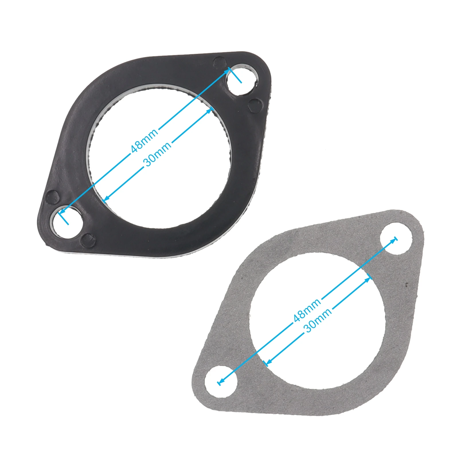 Carburetor Engine Gasket Kit,Motorcycle Intake Manifold,30mm PZ30 Carburetor Manifold Intake Pipe Gasket for 175cc 200cc Dirt Pit Bike Motorcycle 1 Set