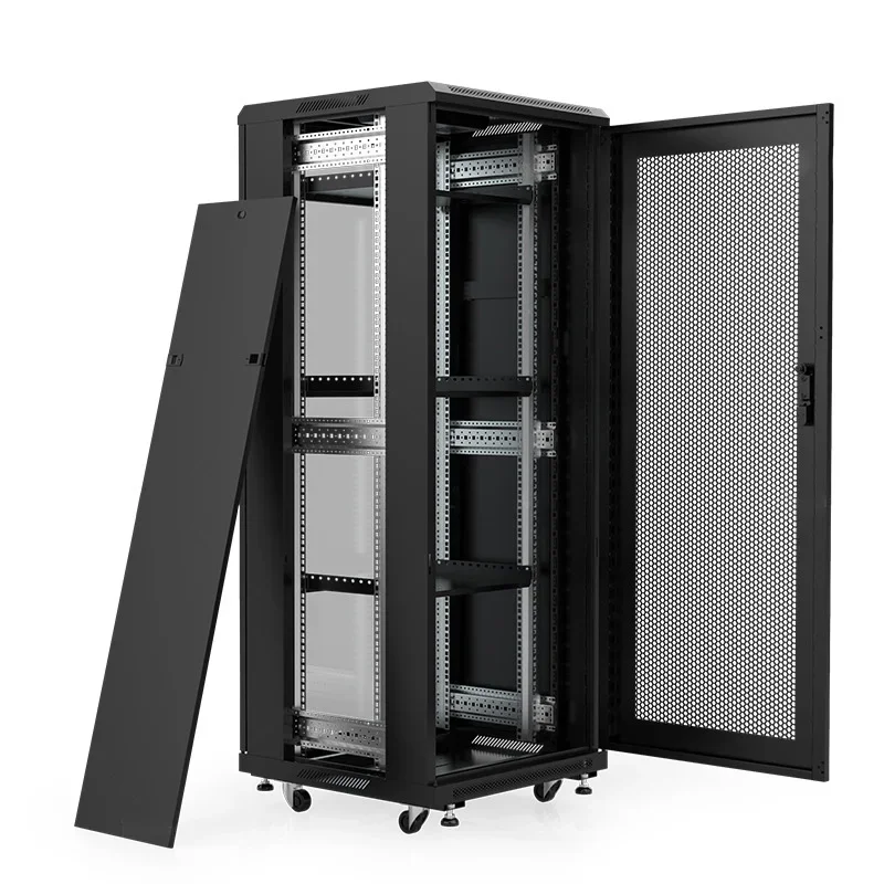 Data Cabinet 600*800 Floor-Standing Server Rack 19inch Network Cabinet 12/16/20/24/28/32/38/42U with Glass Door 3