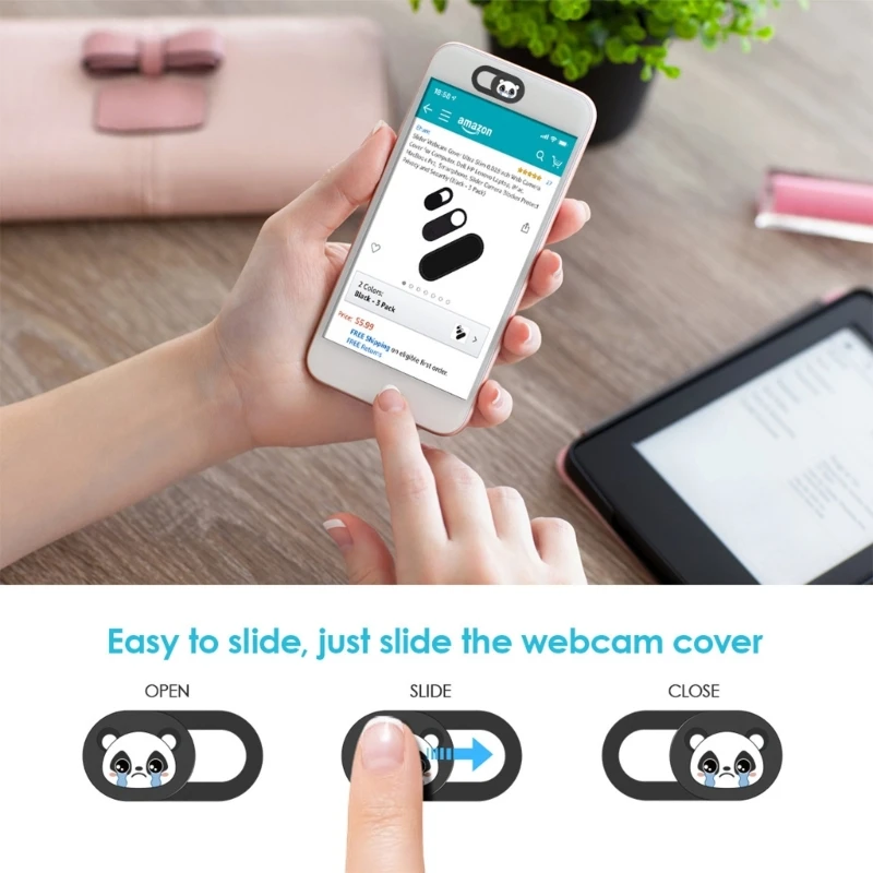 Webcam Covers for Phone and Laptop Safeguards Camera Sliders Set of 3 pc webcam pc web camera computer camera