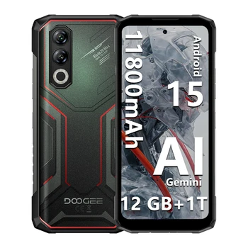 DOOGEE Blade20 Max Telefono robusto 36 GB (12 GB + 24 GB) RAM 1 TB ROM Display da 6,6 '' Batteria da 11800 mAh Telecamera AI da 64 MP Smartphone Android 15