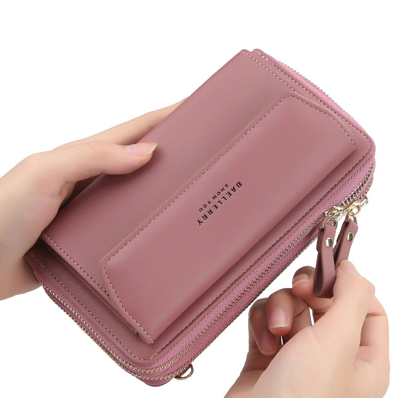 New Women Handbags Pu Leather Shoulder Bags Female Double Layer Large Capacity Crossbody Bags Lady Card Holders Portable Handbag bag accessories leather handbag women handbags crossbody bags