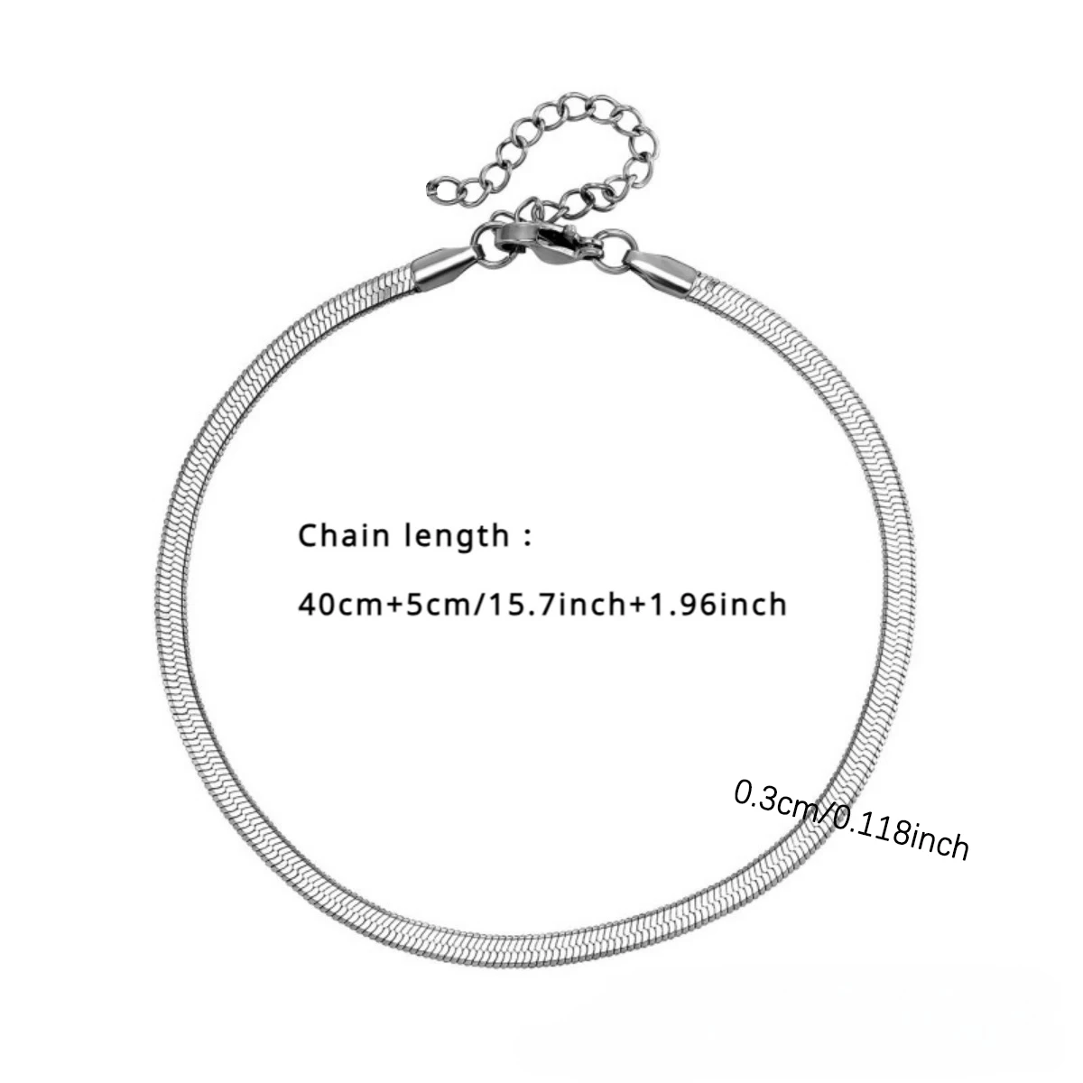 Snake Bone Chain Necklace Fashion Jewelry