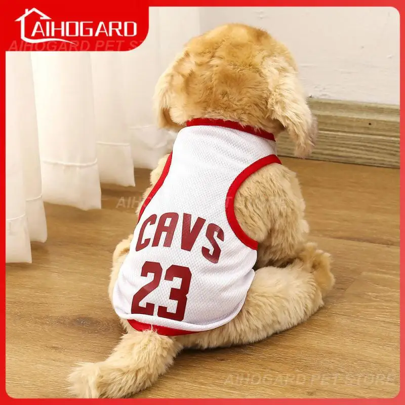 Summer Dog Clothes Breathable Basketball Jersey Puppy Cats Vest  Quick-drying Chihuahua Pug Sport Shirts Pets T-shirt Costume - AliExpress