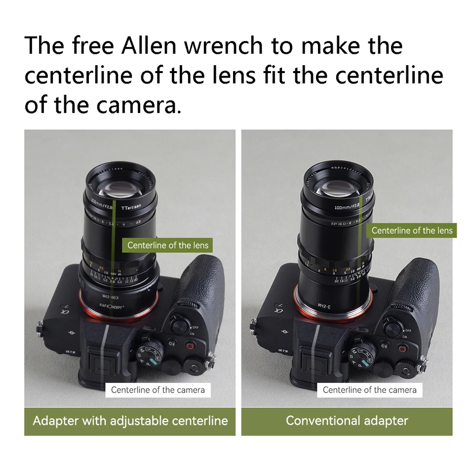 K&F Concept M42-GFX Adapter for M42 Screw Mount Lens to Fuji