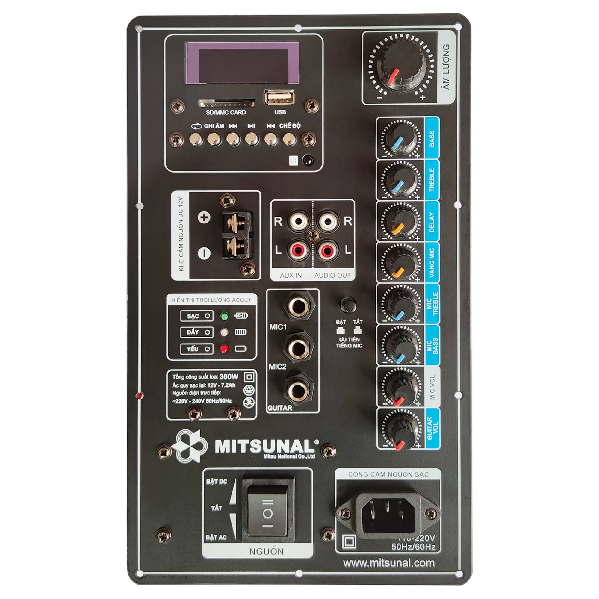 

12V 110V 220V Digital Bluetooth Mono Stereo 2.0 150W Amplifier Board for 6-18 Inch Speaker with Mic Guitar Input Speaker Panel