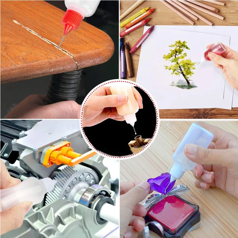 30Pcs 3-120ML Refillable Sample Needle Tip Squeeze Bottle Precision Tip  Applicator Bottles for Precisely Delivery Liquid Glue - AliExpress