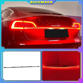Dynamic Tail Light Strip Upgrade for Tesla Model Y & Model 3 (2019–2023) | Through Taillight Rear Light Modification & Decoration