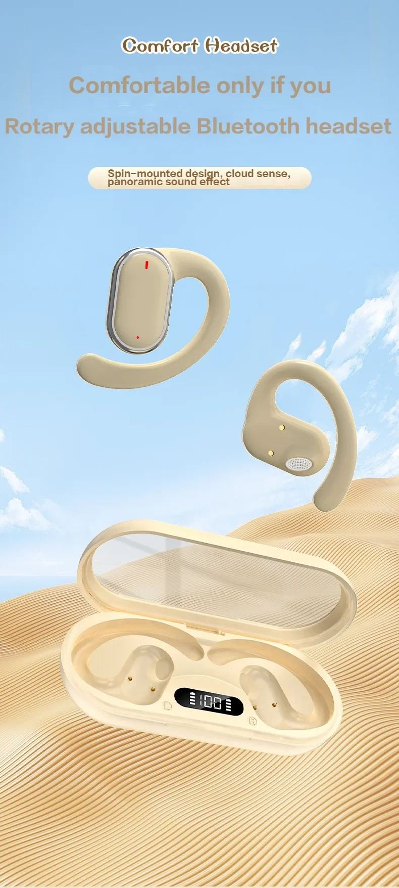 Écouteurs bluetooth tws sans fil sport avec micro stéréo hifi_voghion.com