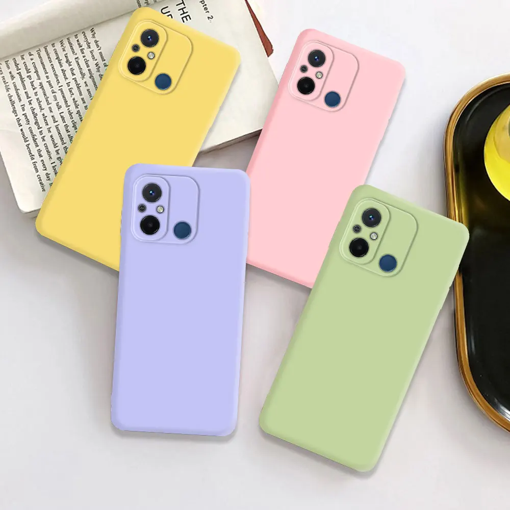 Liquid Soft Silicone TPU Case For Xiaomi Poco M4 M5 M6 X3 X4 NFC X5 F3 F4 GT F5 Pro 5G C50 C51 C55 Back Cover Fundas — view 6