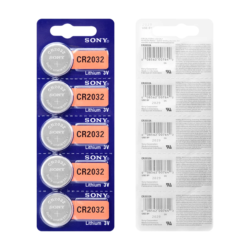SONY 1-50Pcs CR2032 3V Lithium Button Cell Batteries BR2032 DL2032 ECR2032 CR 2032 Coin Battery Single Use For Watch Calculator