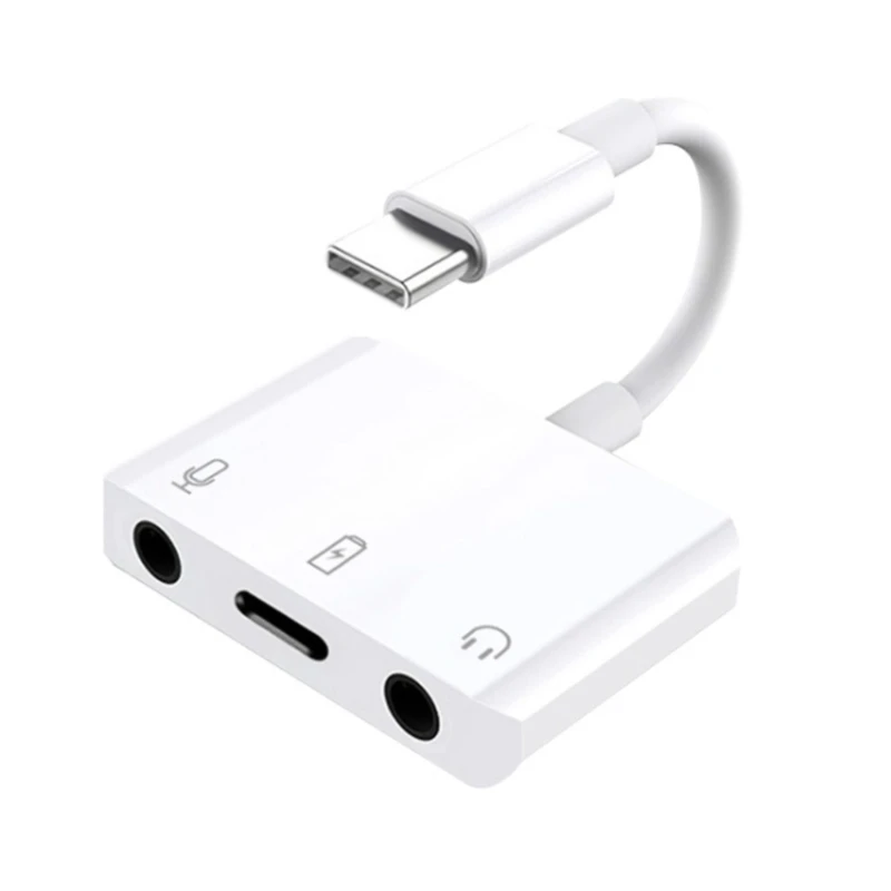 편리한 Type-C  3.5mm 헤드폰 잭 어댑터 라이브 방송 USB-C사운드 카드..