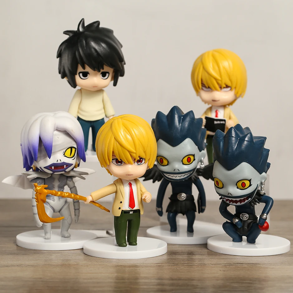 Death Note Light Yagami L Ryuk Rem PVC Collection Figurine Toys Model
