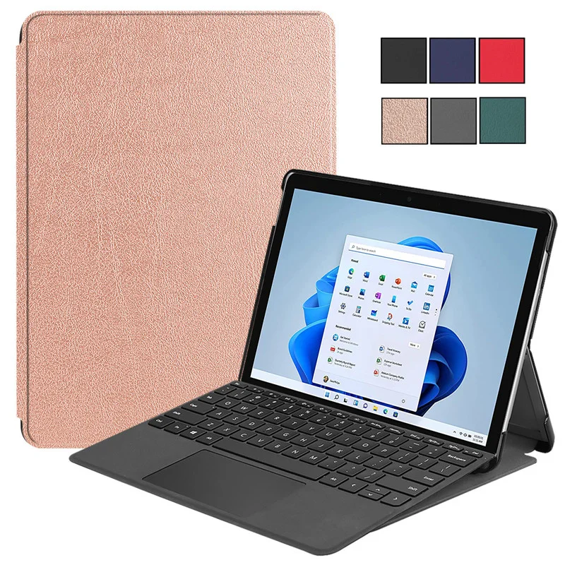 Чехол для Microsoft Surface Pro 8 чехол 13 дюймов из искусственной кожи с подставкой