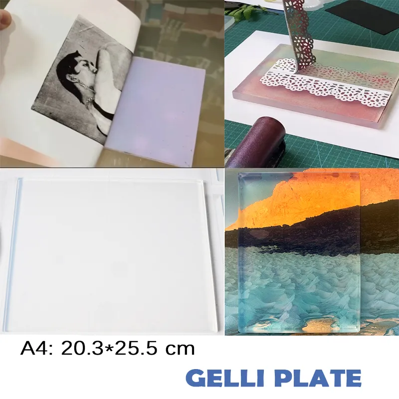 Gel Printing Plates - 6 Round - Paint & Printing Supplies - Paints