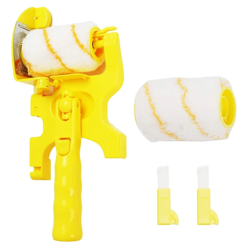 Paint Edger Roller Brush Paint Edger Combo Kit, Clean-Cut Paint Edger Roller Brush, Paint Brushes Safe Tool foam brush