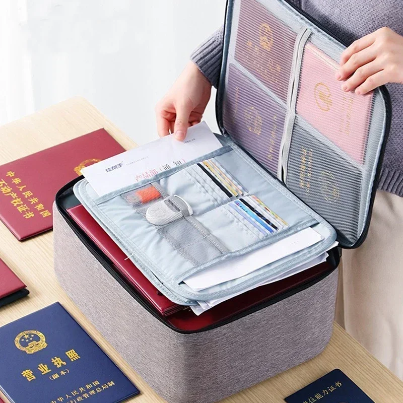 

Accessories Material Business Multifunctional Supplies Office Document Waterproof Storage File Pouch Briefcase Bag Trip Organize