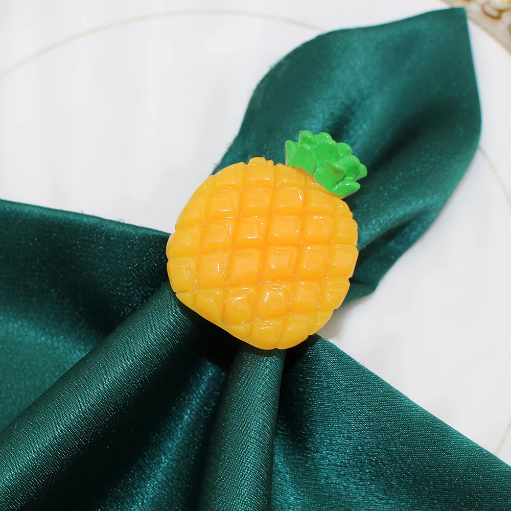 8Pcs Fruit Theme Party Decorations Lemon Strawberry Watermelon Napkin Rings Holder for Summer Birthday Party Baby Shower HWW52